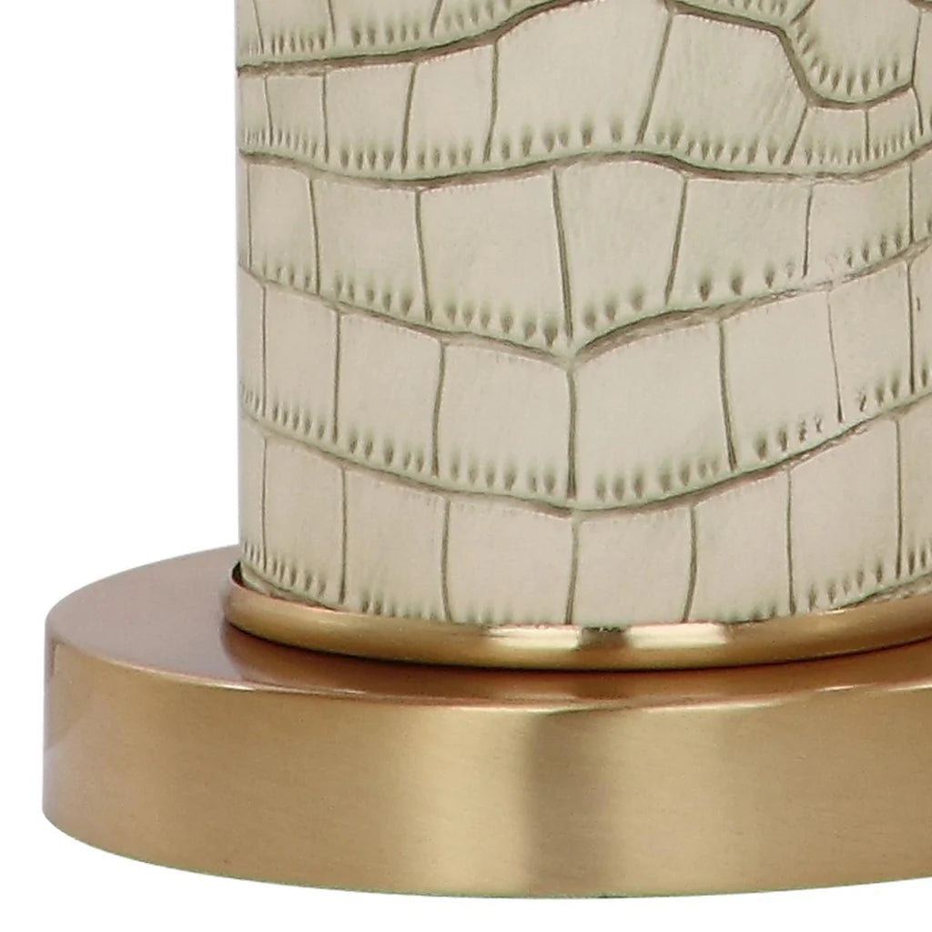 Safavieh Ollie 31.5-Inch H Faux Alligator Table Lamp Set Of 2 - Cream | Table Lamps | Modishstore - 5