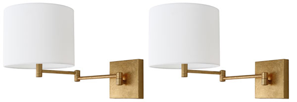 Safavieh Lillian Gold 12-Inch H Wall Sconce Set Of 2 - Gold | Sconces | Modishstore