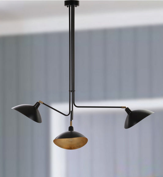 Safavieh Lewis Metal Pendant Lamp - Black | Pendant Lamps | Modishstore