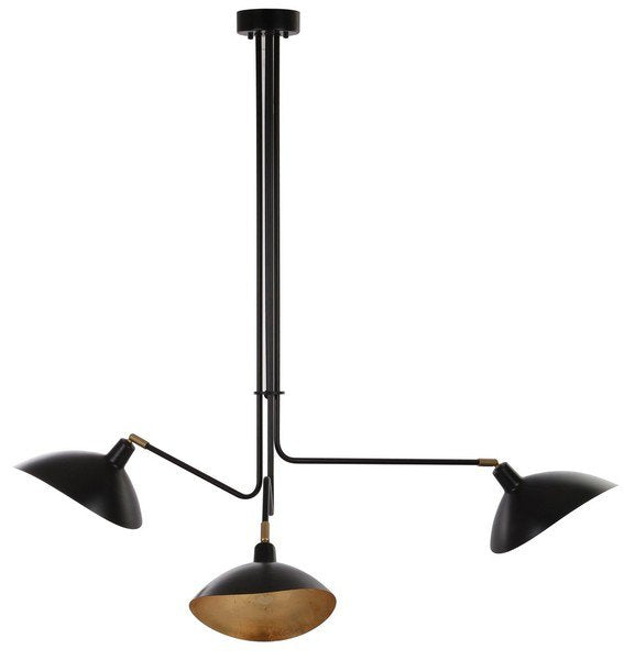 Safavieh Lewis Metal Pendant Lamp - Black | Pendant Lamps | Modishstore - 2