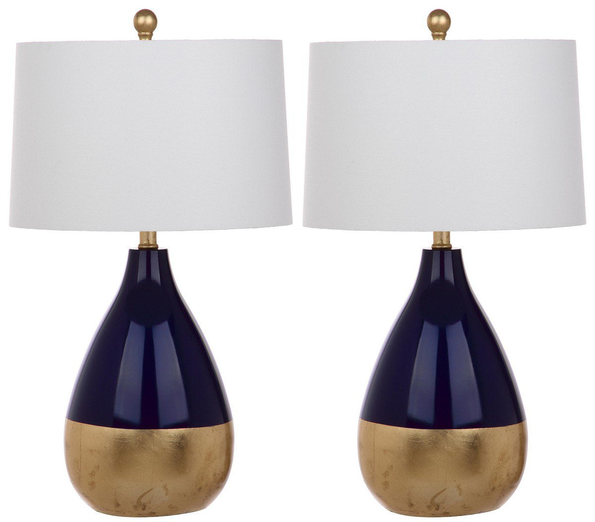 Safavieh Kingship 24-Inch H Navy And Gold Table Lamp Set Of 2 - Navy | Table Lamps | Modishstore - 2