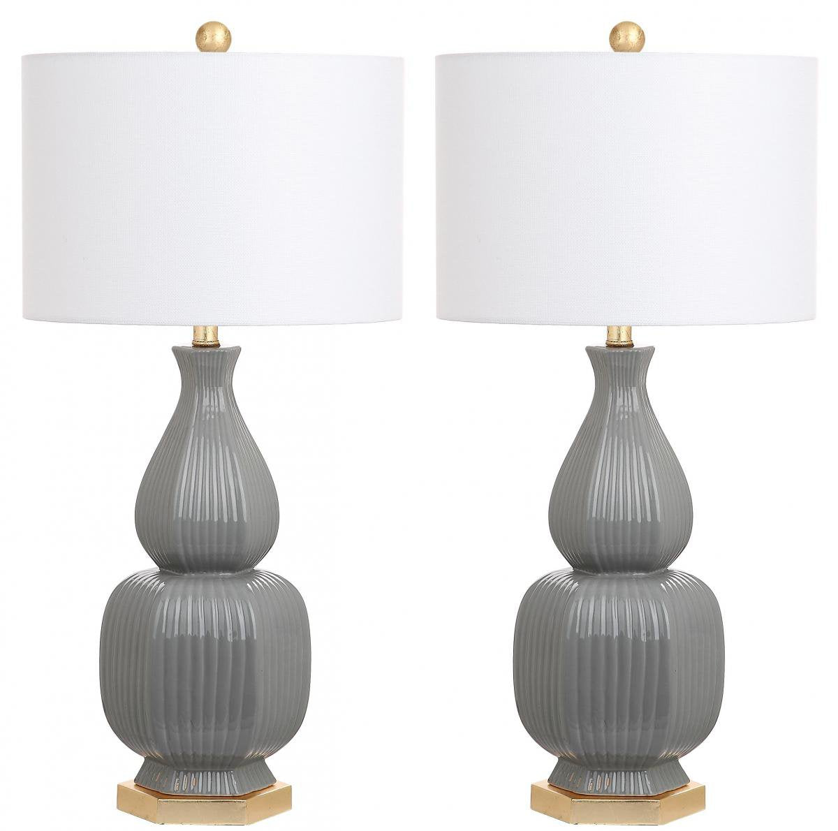 Safavieh Cleo 31.5-Inch H Table Lamp Set Of 2 - Grey | Table Lamps | Modishstore - 2