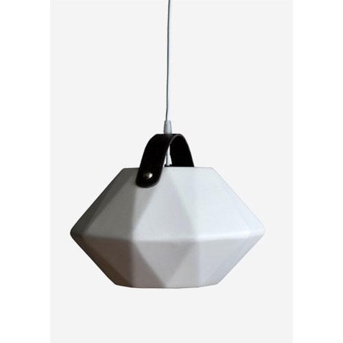 Javea Modern Fiberglass/Teak Pendant by Jeffan | Pendant Lamps | Modishstore