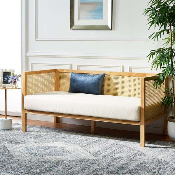 Safavieh Dune Rattan 3 Seater Sofa - Natural | Sofas | Modishstore