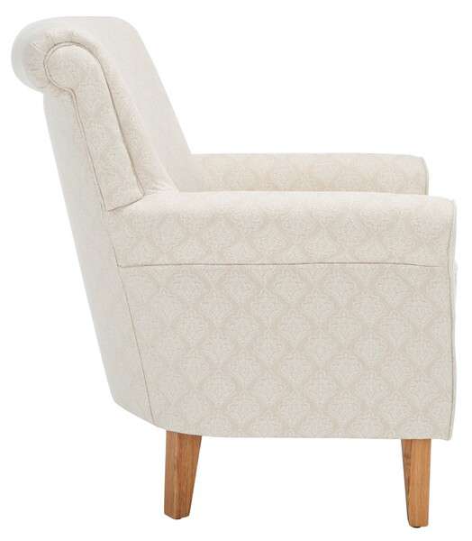 Safavieh Hazina Club Chair - Beige Flower | Accent Chairs | Modishstore - 3