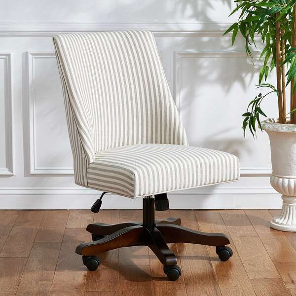 Safavieh Scarlet Desk Chair Beige Stripe Modish Store