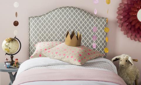 Safavieh Connie King Headboard King Size - Grey | Headboards | Modishstore