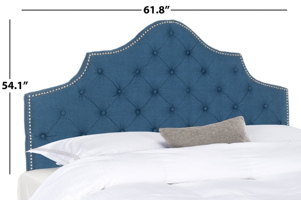 Safavieh Arebelle Queen Headboard Queen Size - Steel Blue | Headboards | Modishstore - 5