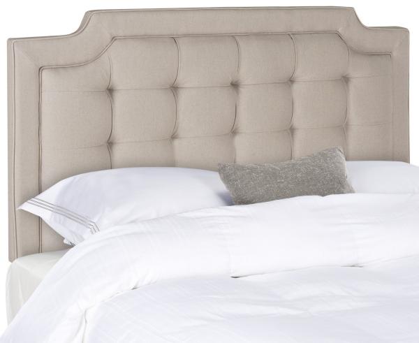 Safavieh Sapphire Headboard King Size - Taupe | Headboards | Modishstore - 2