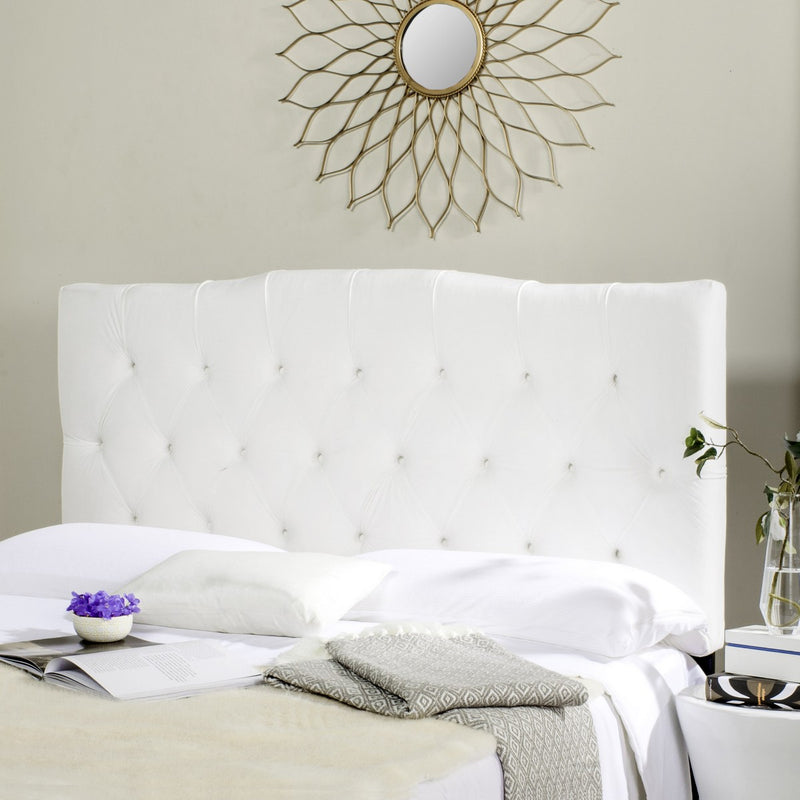 Safavieh Axel King Headboard King Size - White | Headboards | Modishstore