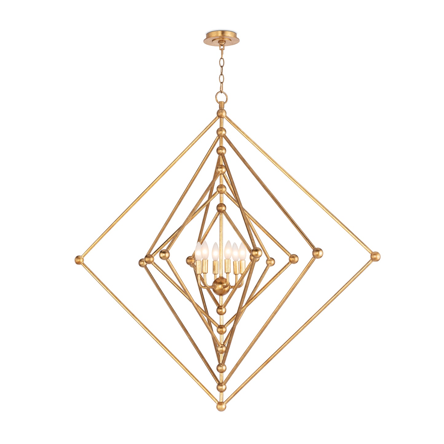 Selena Chandelier Square Large By Regina Andrew | Chandeliers | Modishstore - 3