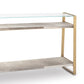 Andres Hair on Hide Console Large Brass By Regina Andrew | Console Tables | Modishstore - 5