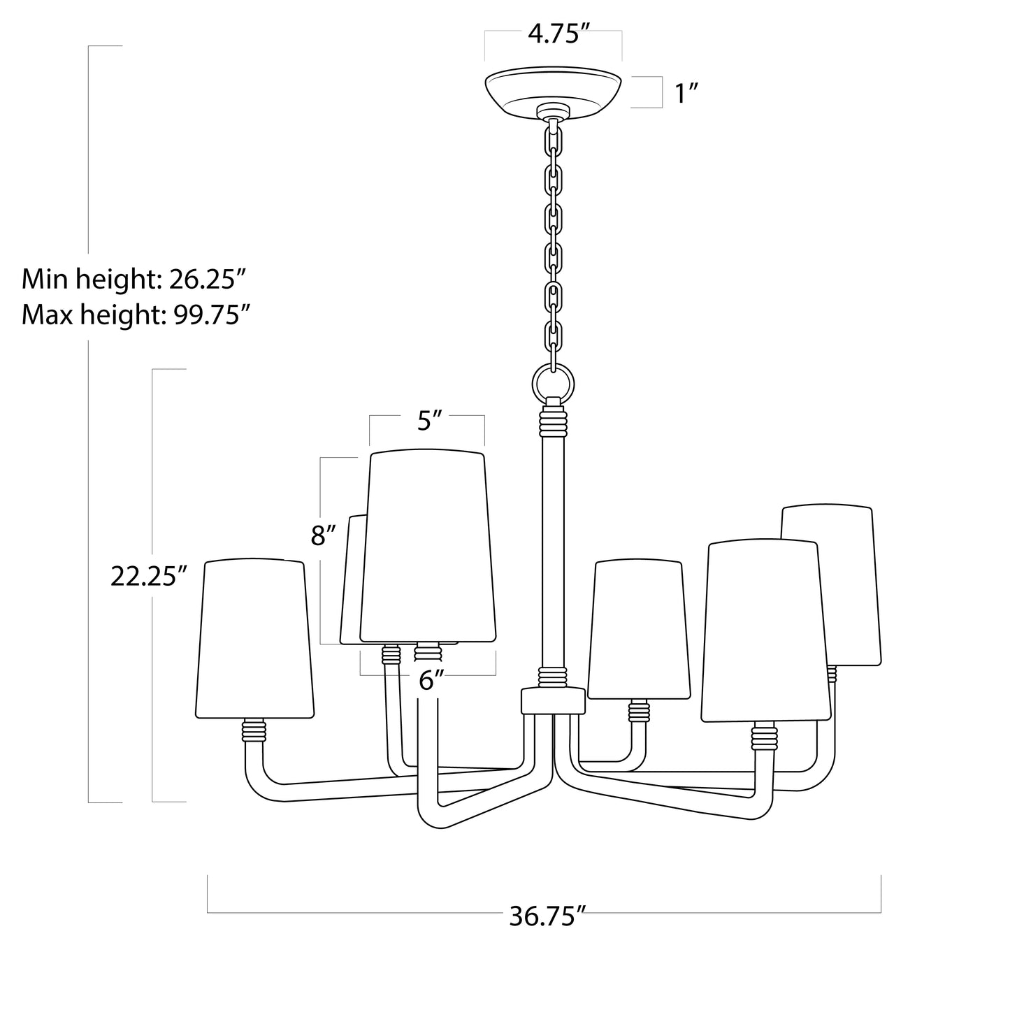 Boracay Chandelier Small By Regina Andrew | Chandeliers | Modishstore - 2