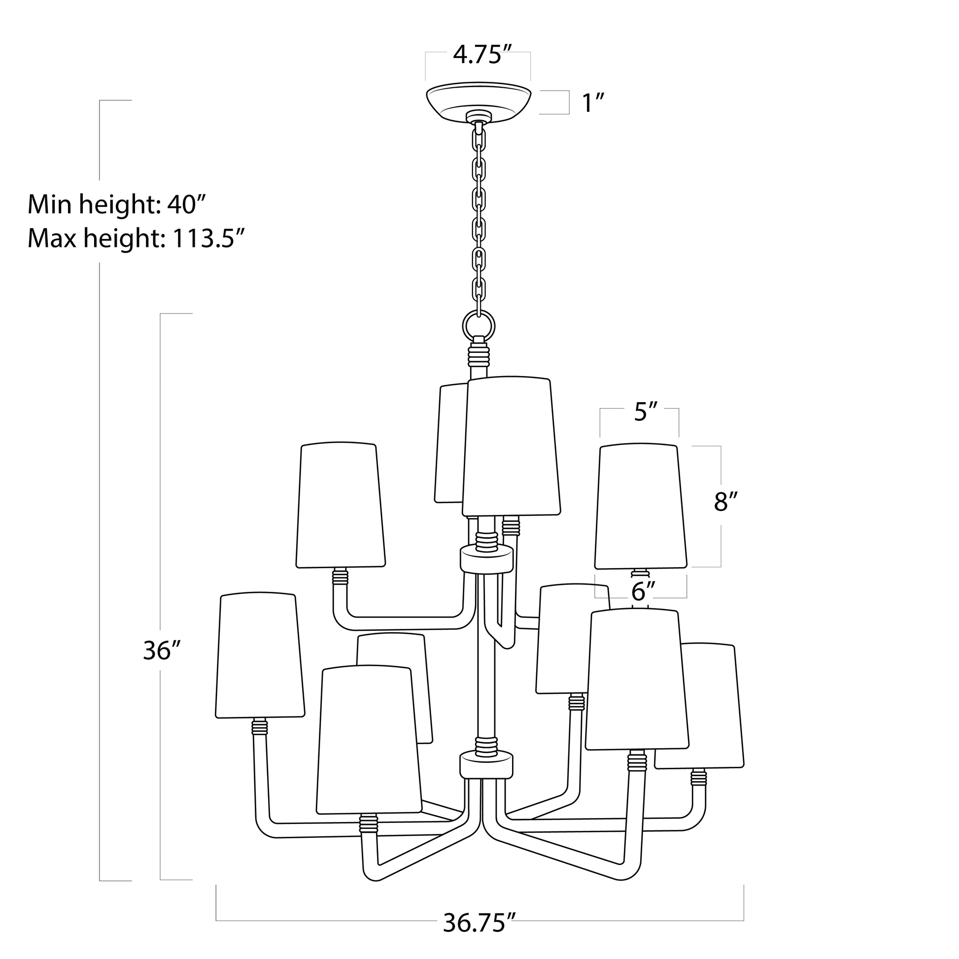 Boracay Chandelier Large By Regina Andrew | Chandeliers | Modishstore - 2