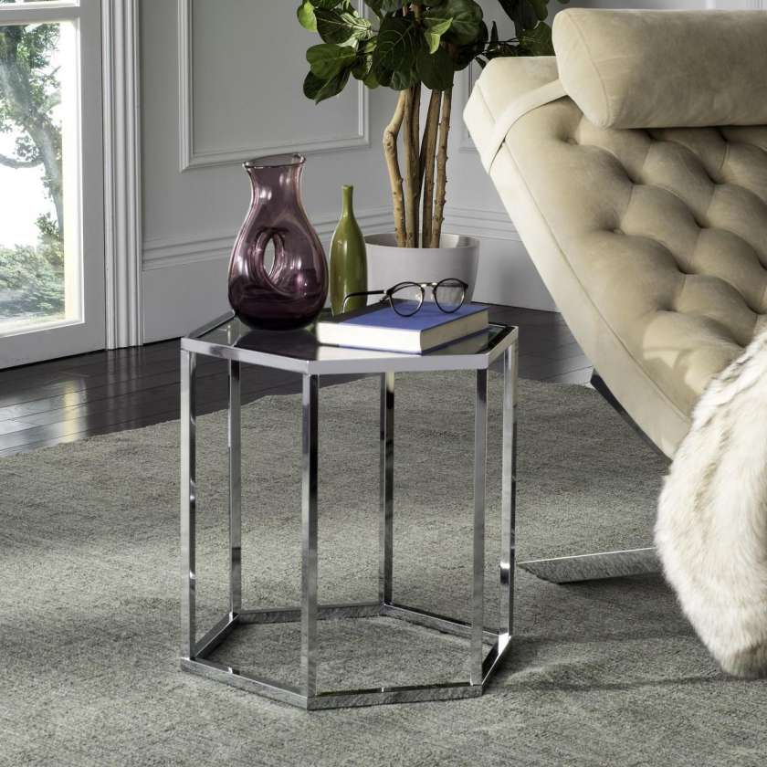 Safavieh Teagan Glass End Table | End Tables | Modishstore - 2