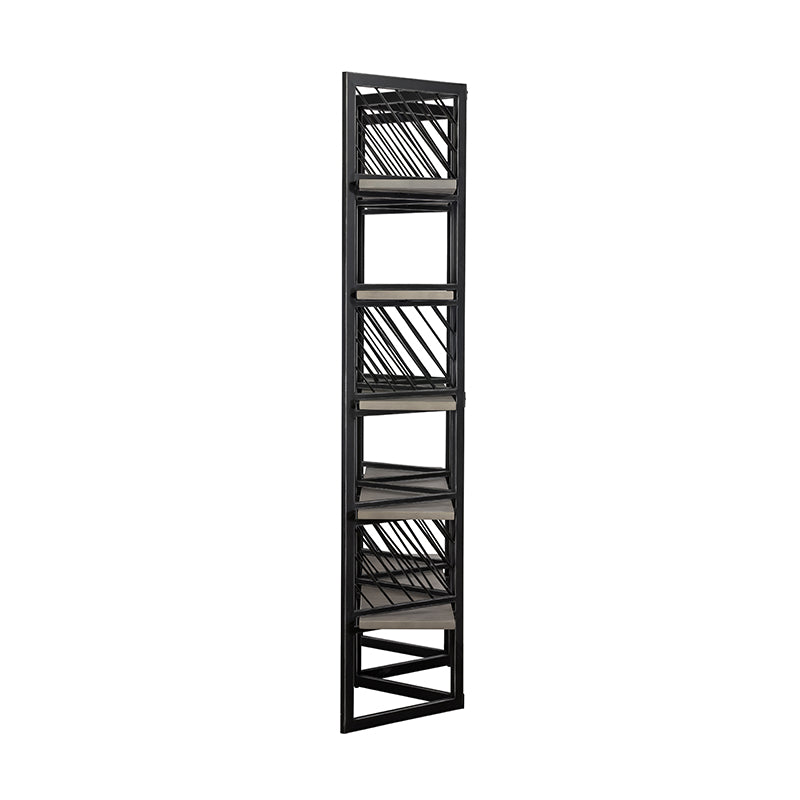 Modrest Grimaldi Modern Concrete & Black Metal Shelf | Shelves & Shelving Units | Modishstore - 3