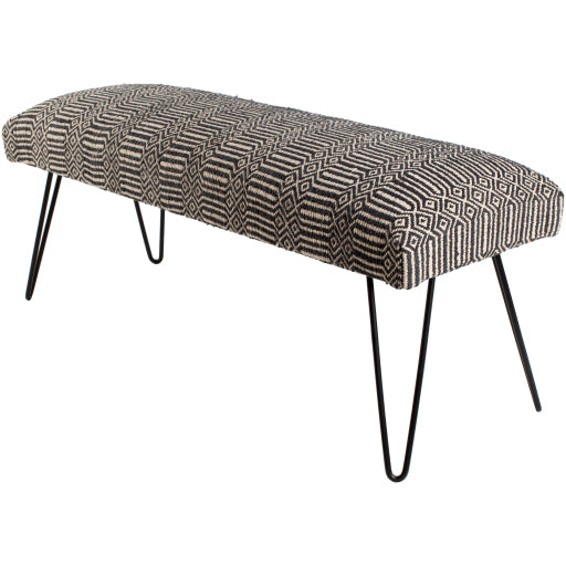 Surya Upholstered Bench - NAK-001 | Stools & Benches | Modishstore-3