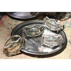 Vineyard Grade Napkin Rings in Antique Silver (Set of 4) ELK Lifestyle