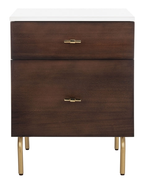 Safavieh Genevieve 2 Drawer Nightstand | Nightstands | Modishstore - 1