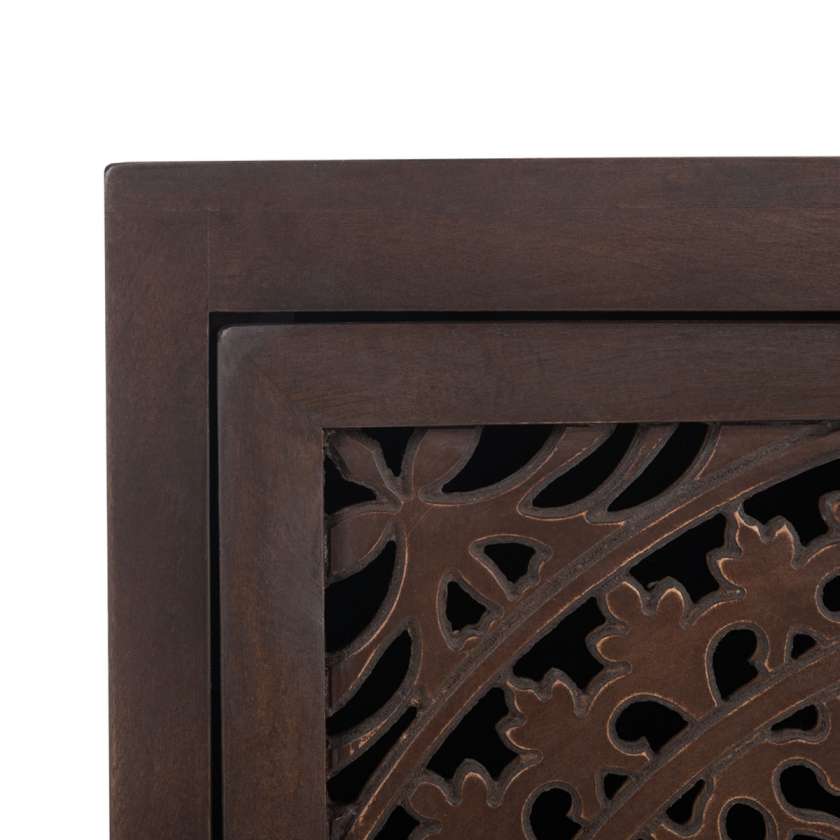 Safavieh Thea 1 Door Carved Nightstand | Nightstands | Modishstore - 3