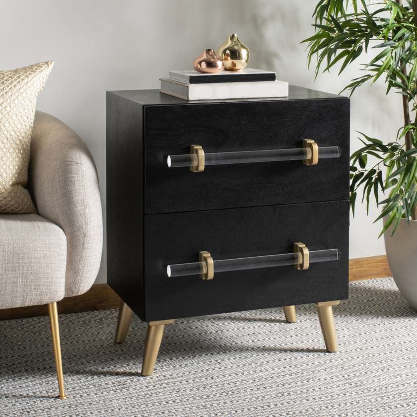 Safavieh Sienne 2 Drawer Nightstand | Nightstands | Modishstore - 2