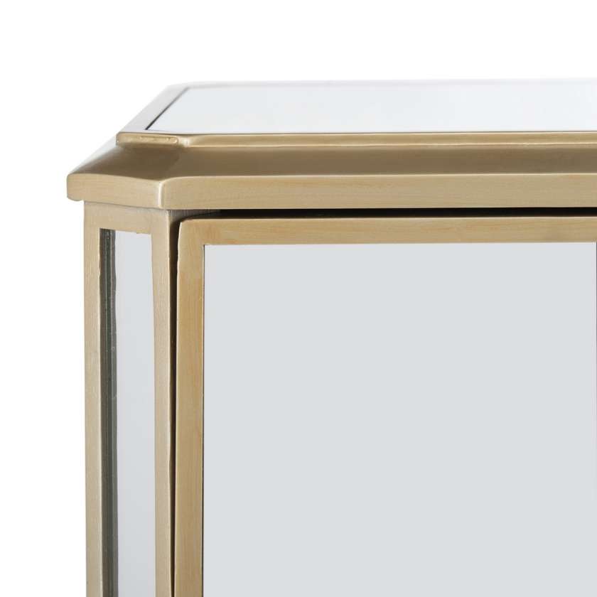 Safavieh Giana 3 Drawer Mirrored Nightstand | Nightstands | Modishstore - 4