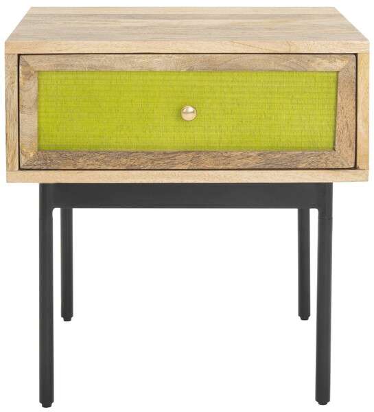 Safavieh Bahiti 1 Drawer Nighstand - Natural | Nightstands | Modishstore