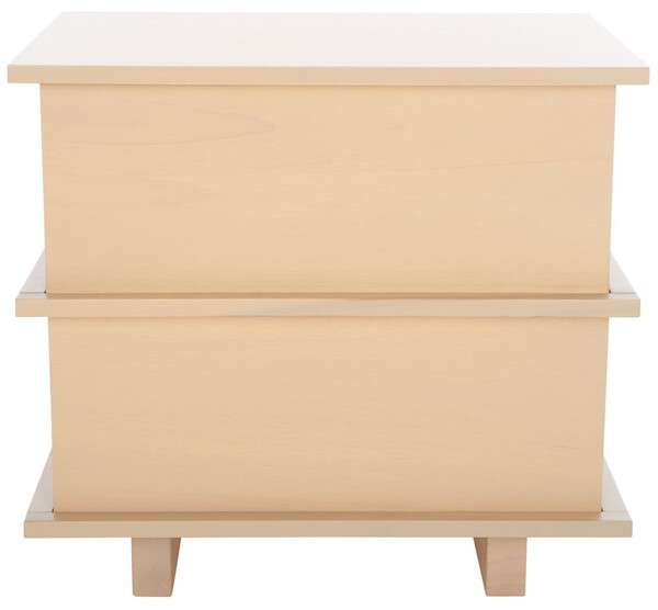 Safavieh Rodney 2 Drawer Nightstand - White Wash | Nightstands | Modishstore - 2