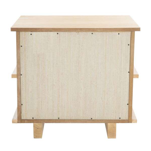 Safavieh Rodney 2 Drawer Nightstand - Natural | Nightstands | Modishstore - 3