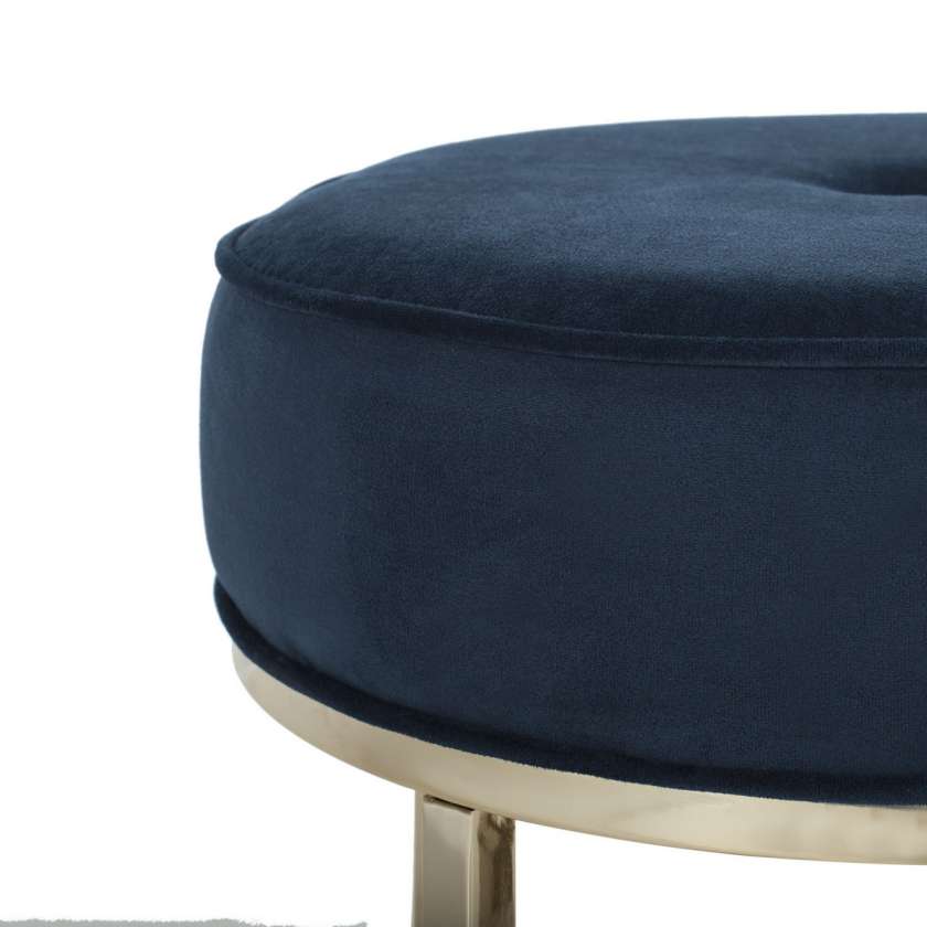 Safavieh Angelea Round Ottoman | Ottomans | Modishstore - 4