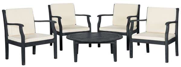 Safavieh Anaheim 5 Pc Coffee Set | Outdoor Sofas, Loveseats & Sectionals | Modishstore - 4