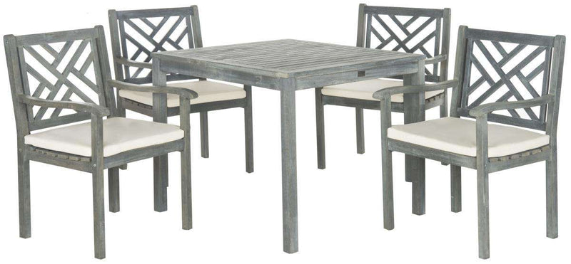 Safavieh Bradbury 5 Pc Dining Set | Outdoor Dining Sets |  Modishstore  - 3