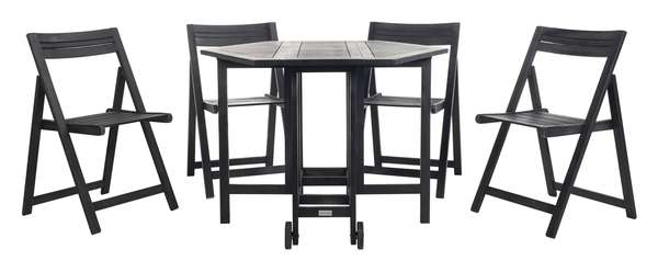 Safavieh Kerman Table And 4 Chairs | Outdoor Dining Sets | Modishstore - 4