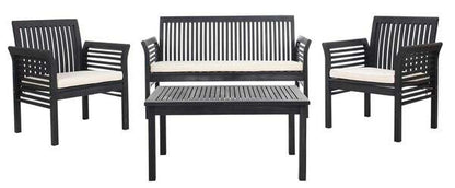 Safavieh Carson 4 Pc Outdoor Set | Outdoor Sofas, Loveseats & Sectionals | Modishstore - 5