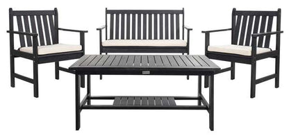 Safavieh Burbank 4 Pc Outdoor Set | Outdoor Sofas, Loveseats & Sectionals | Modishstore - 5