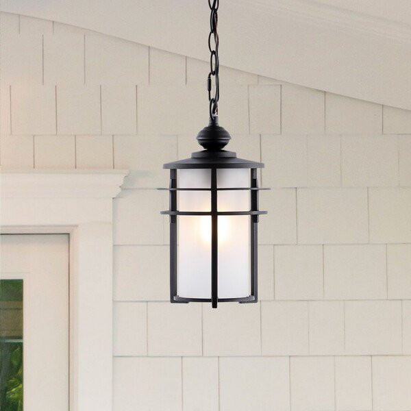 Safavieh Adisyn Outdoor Pendant - Black | Pendant Lamps | Modishstore