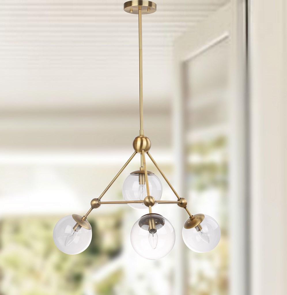 Safavieh Bain Pendant - Gold | Pendant Lamps | Modishstore