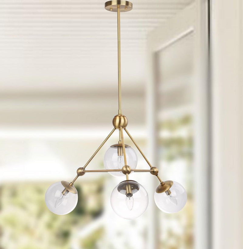 Safavieh Bain Pendant - Gold | Pendant Lamps | Modishstore