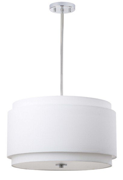 Safavieh Piran 3 Light 20-Inch Dia Adjustable Pendant - White | Pendant Lamps | Modishstore - 2