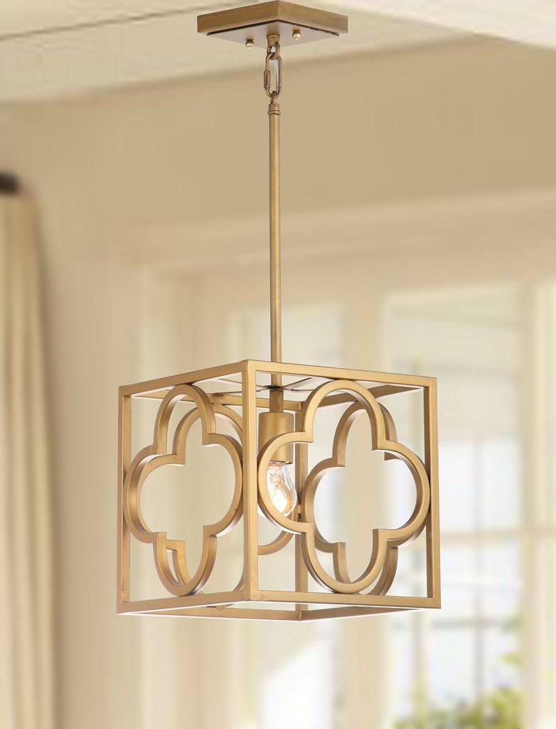 Safavieh Rabia Trellis Pendant - Gold | Pendant Lamps | Modishstore