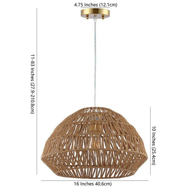 Safavieh Niamh Pendant - Natural | Pendant Lamps | Modishstore - 3