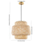 Safavieh Klara Pendant - Natural | Pendant Lamps | Modishstore - 3