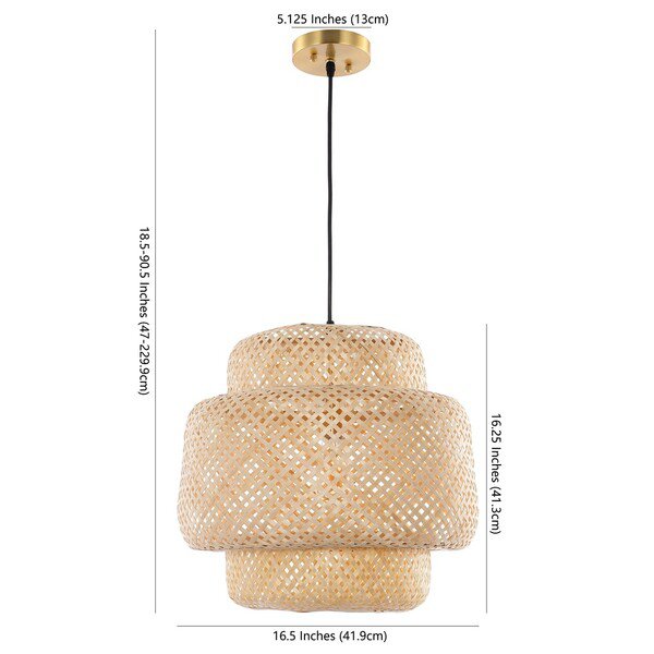 Safavieh Klara Pendant - Natural | Pendant Lamps | Modishstore - 3