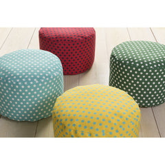 Surya Poufs Cylinder Pouf - Geometric - POUF-291