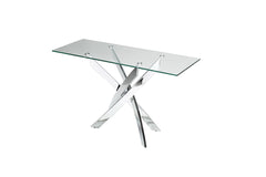 Vig Furniture Modrest Pyrite Modern Glass Console Table