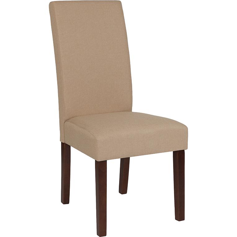 Greenwich Series Beige Fabric Parsons Chair By Flash Furniture | Dining Chairs | Modishstore - 1