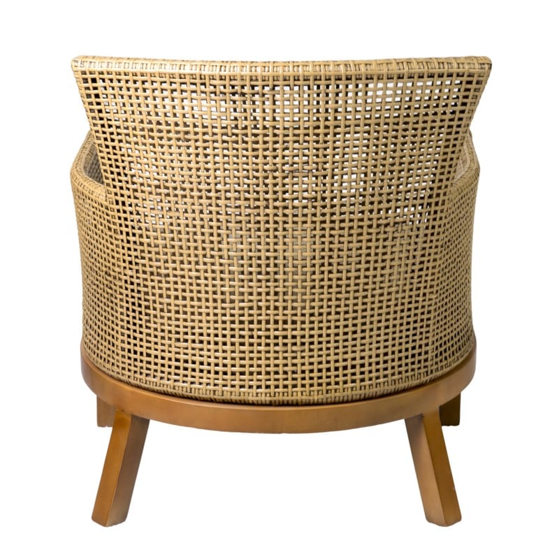 (LS) Spartha Claris Chair- Rattan/Teakwood by Jeffan | Outdoor Chairs | Modishstore - 2