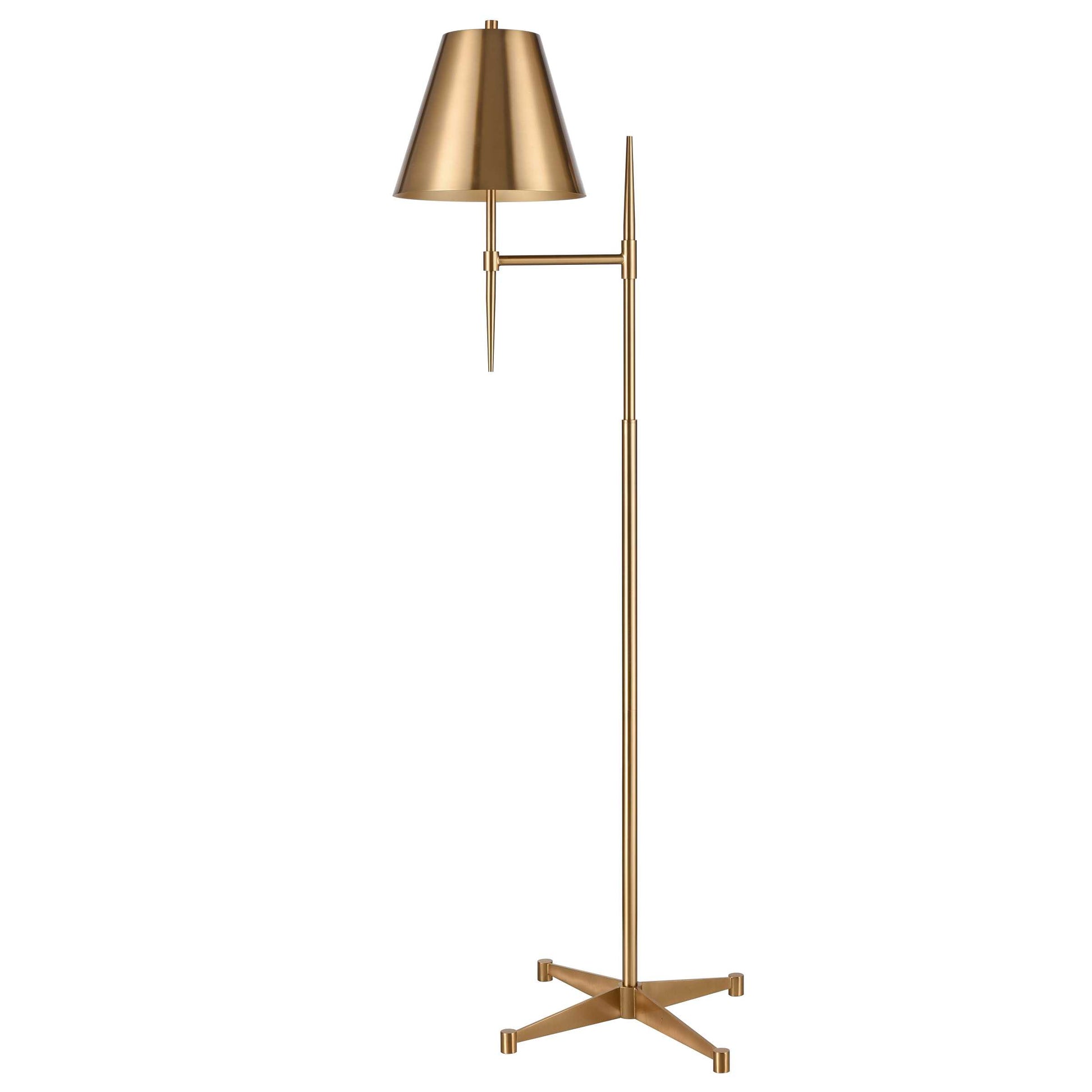 Otus 65'' High 1-Light Floor Lamp - Aged Brass By ELK |Floor Lamps |Modishstore - 2