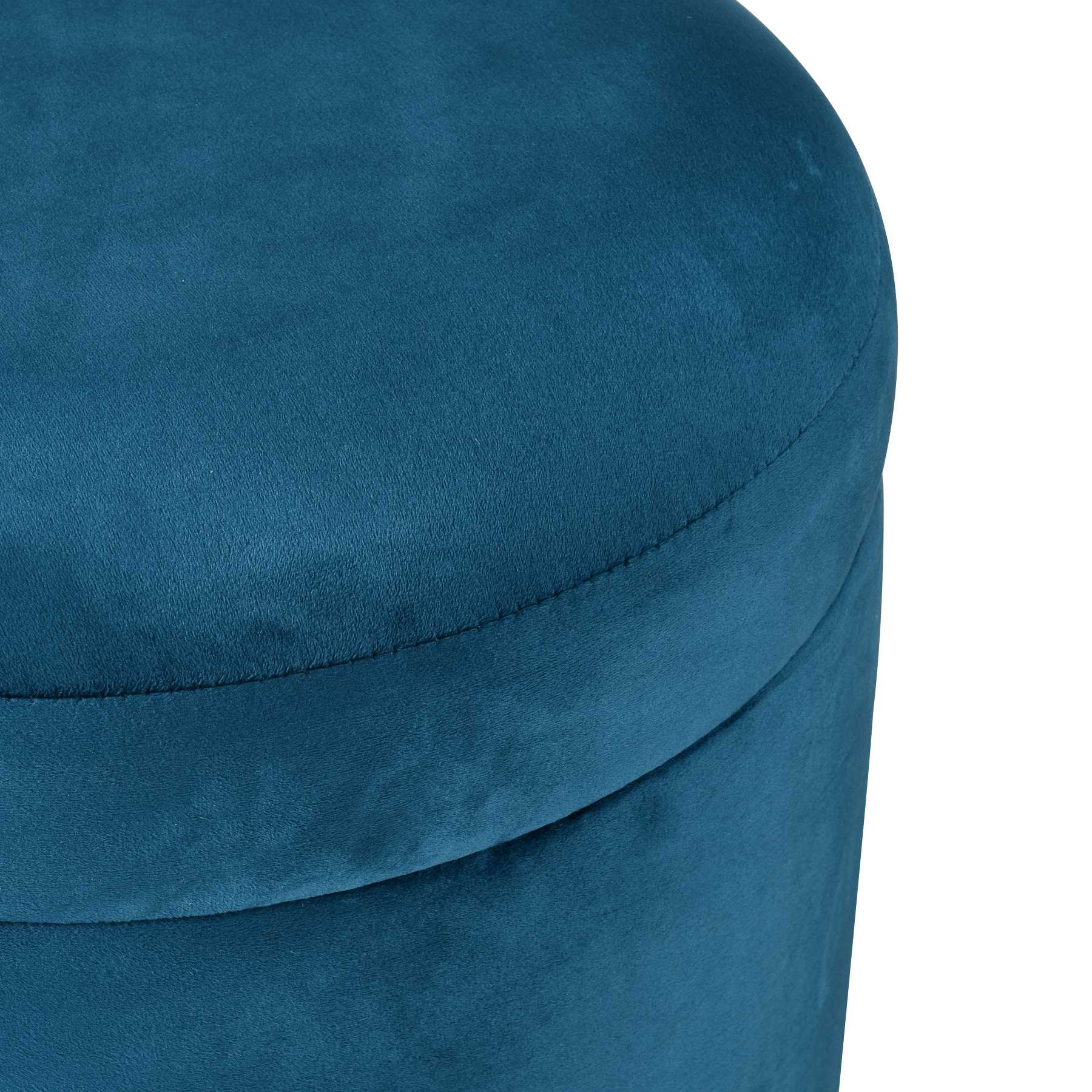 Raina Ottoman - Navy By ELK |Ottomans |Modishstore - 4