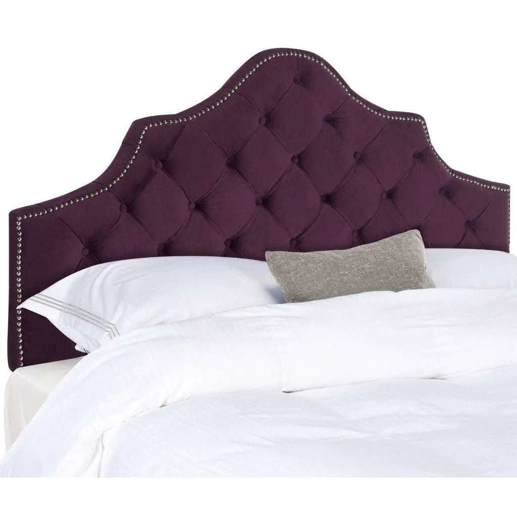 Safavieh Arebelle Queen Headboard Queen Size - Aubergine | Headboards | Modishstore - 2